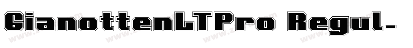 GianottenLTPro Regul字体转换